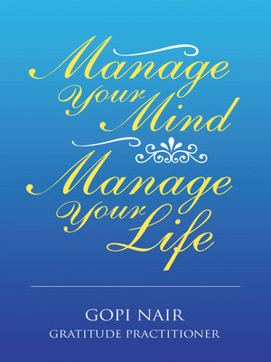 cover image of Manage Your Mind Manage Your Life